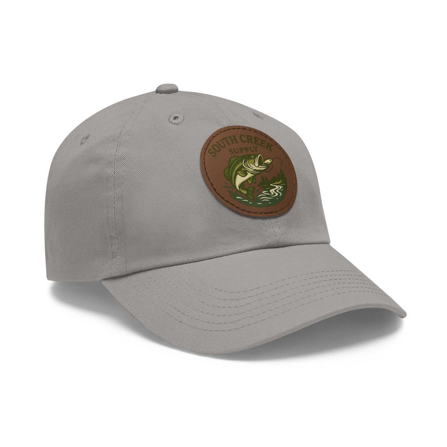 Fishing Leather Patch Hat — "South Creek Supply"
