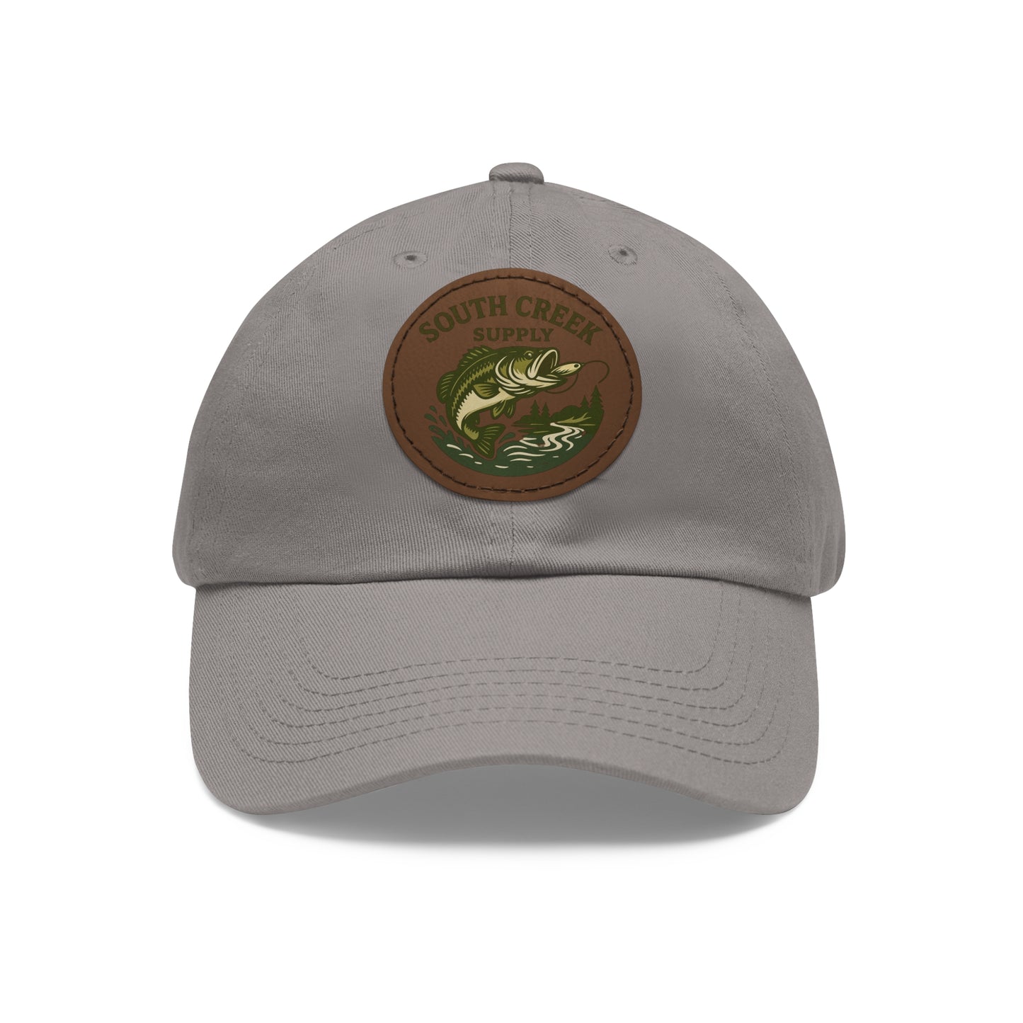 Fishing Leather Patch Hat — "South Creek Supply"