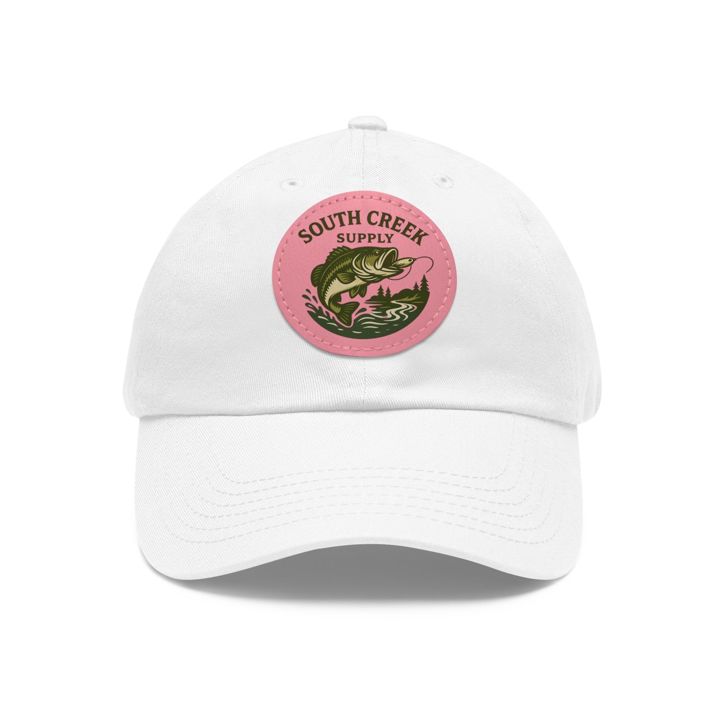 Fishing Leather Patch Hat — "South Creek Supply"