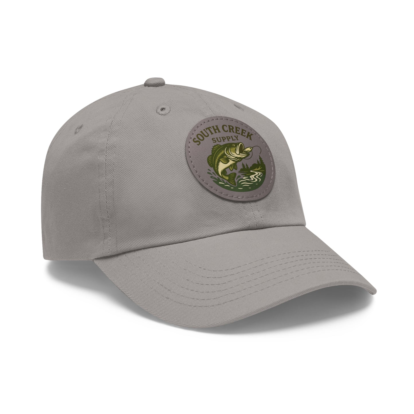 Fishing Leather Patch Hat — "South Creek Supply"
