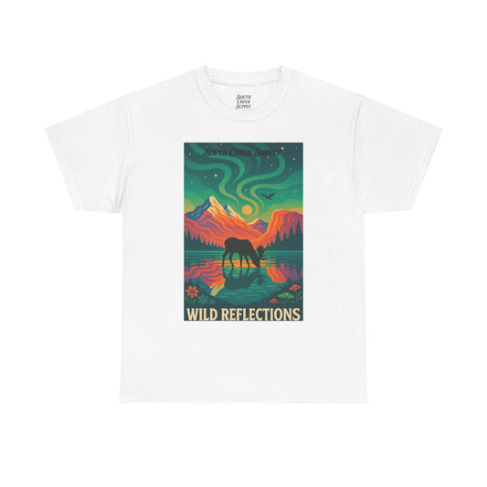 Wild Reflections T-Shirt — Aurora Mountain Elk Graphic Tee