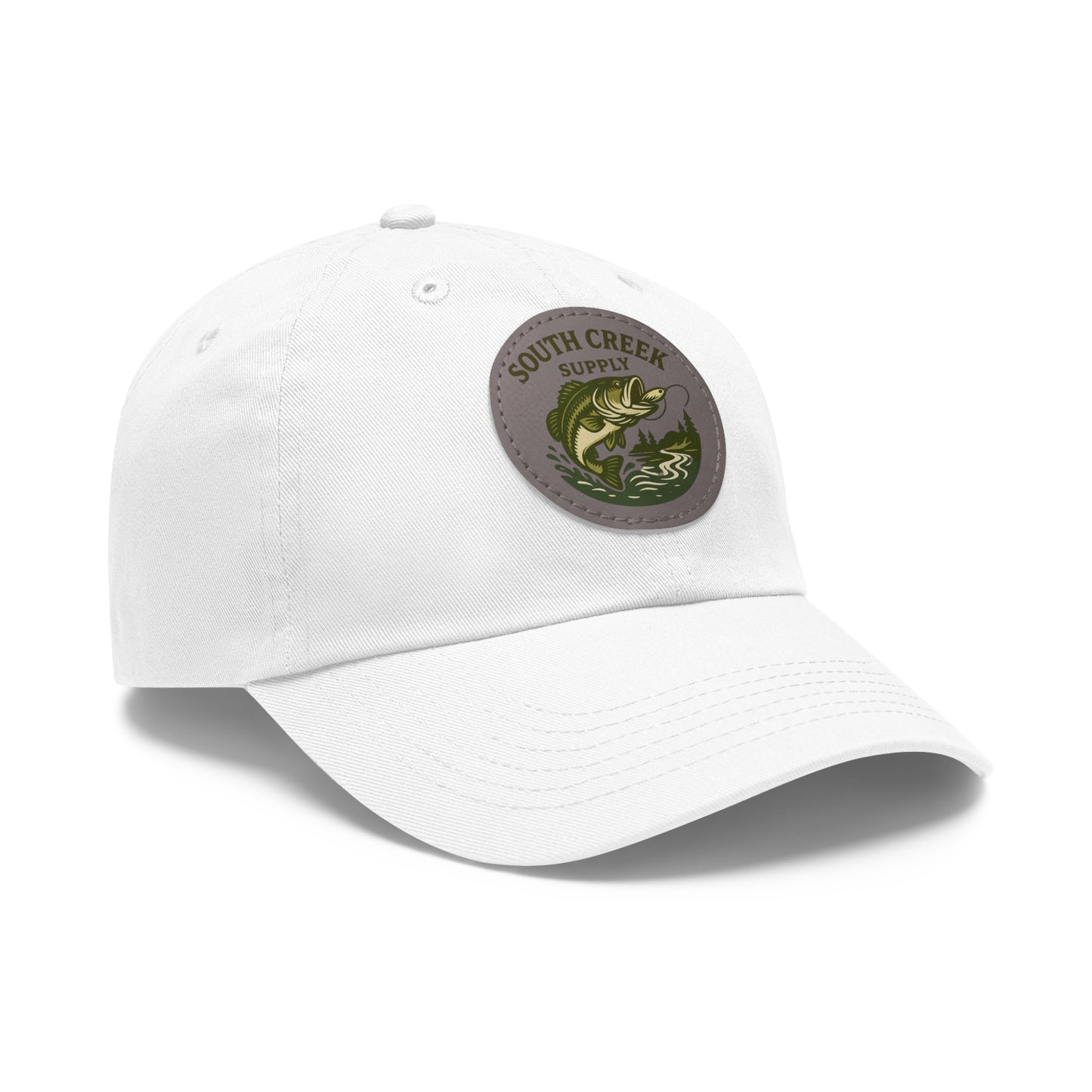 Fishing Leather Patch Hat — "South Creek Supply"