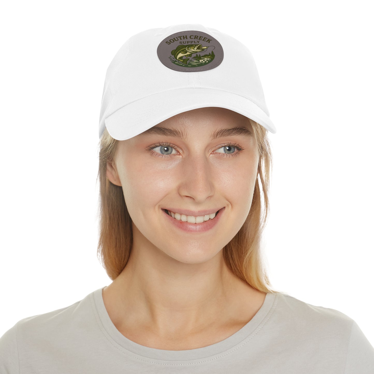 Fishing Leather Patch Hat — "South Creek Supply"