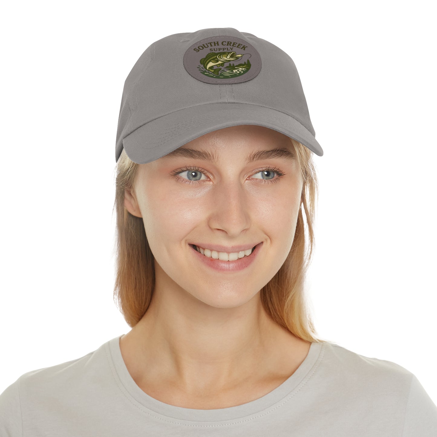 Fishing Leather Patch Hat — "South Creek Supply"