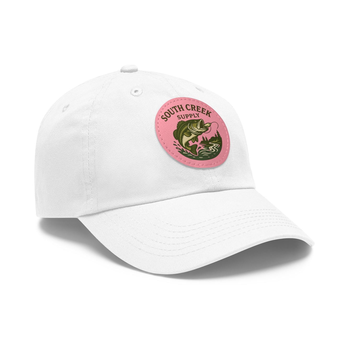 Fishing Leather Patch Hat — "South Creek Supply"