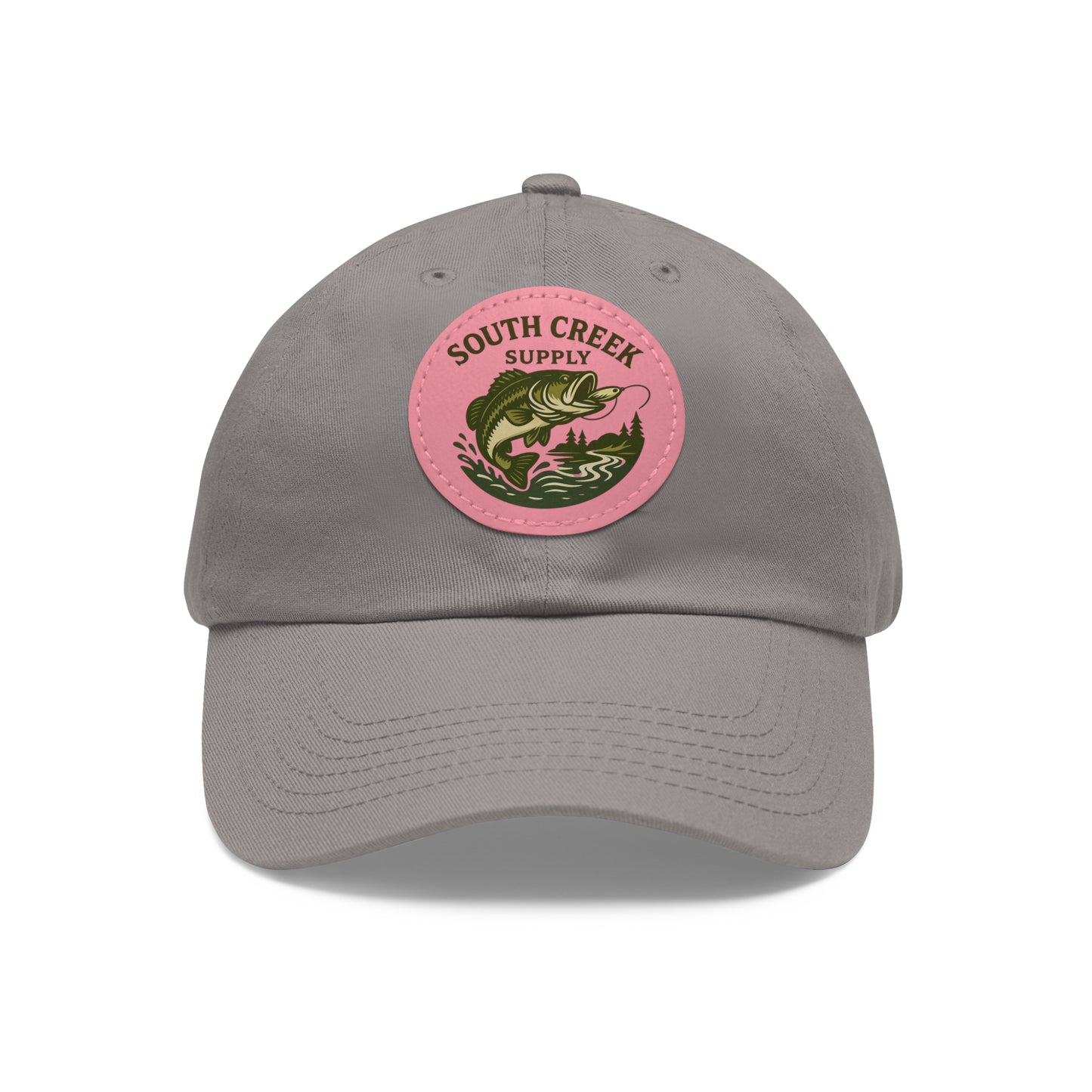 Fishing Leather Patch Hat — "South Creek Supply"