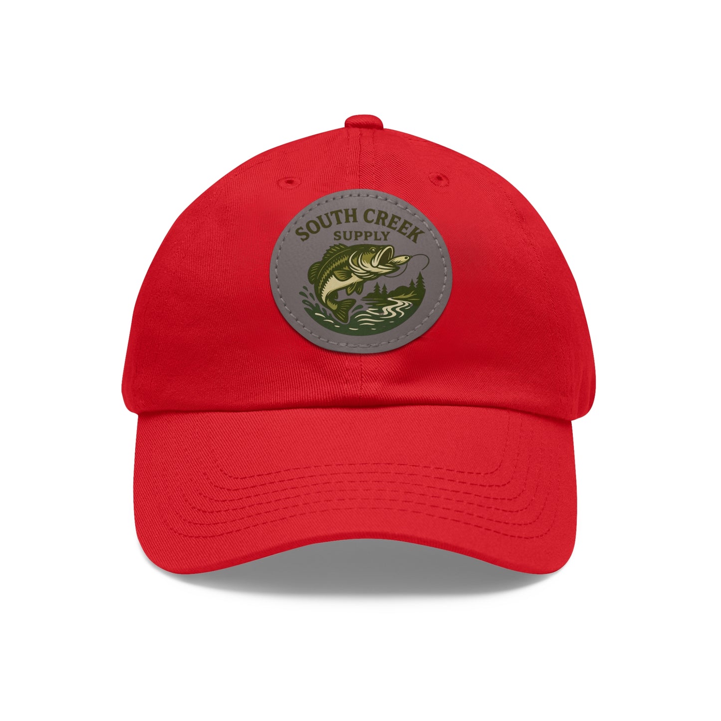 Fishing Leather Patch Hat — "South Creek Supply"