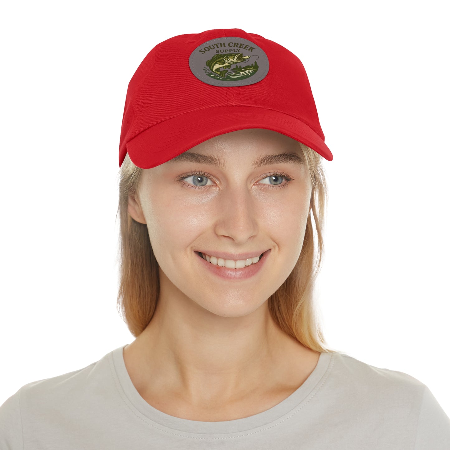 Fishing Leather Patch Hat — "South Creek Supply"
