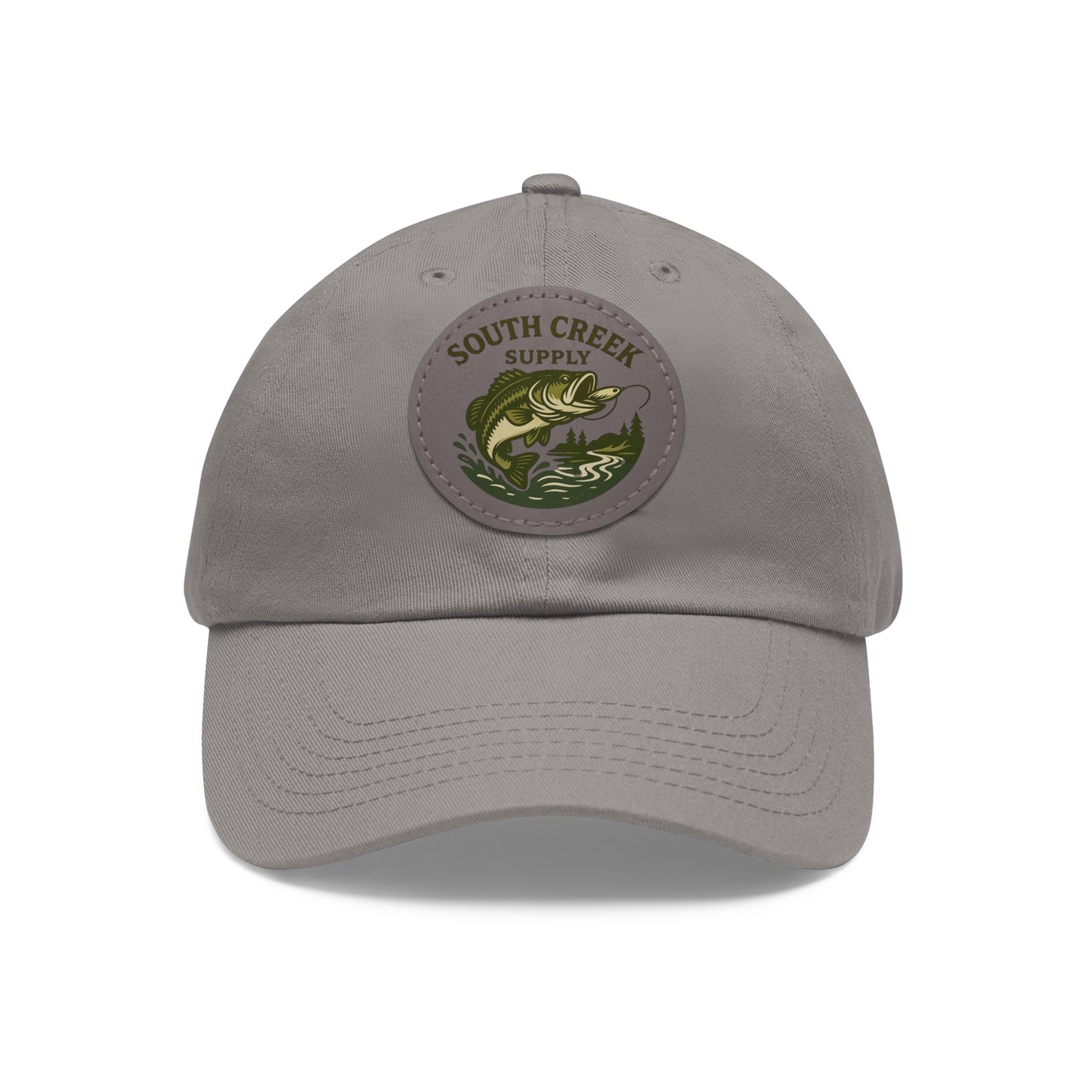 Fishing Leather Patch Hat — "South Creek Supply"