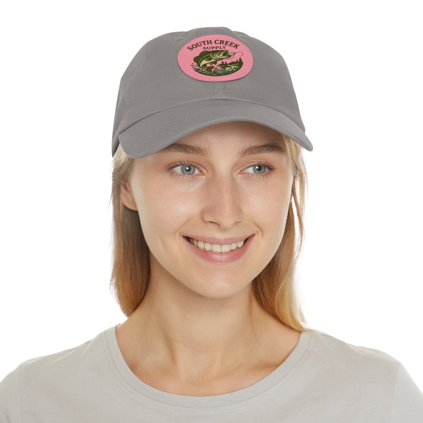 Fishing Leather Patch Hat — "South Creek Supply"