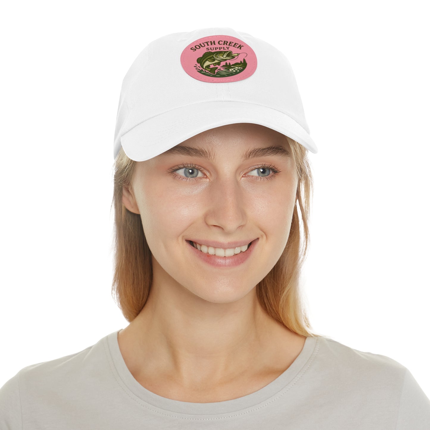 Fishing Leather Patch Hat — "South Creek Supply"